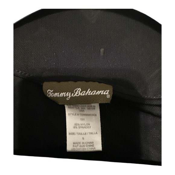 Tommy Bahama Black Sheer Swimsuit Coverup, Small - Picture 4 of 8